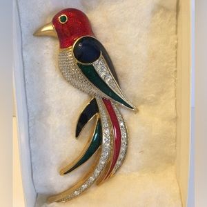 BEAUTIFUL VINTAGE BIRD BROOCH PIN